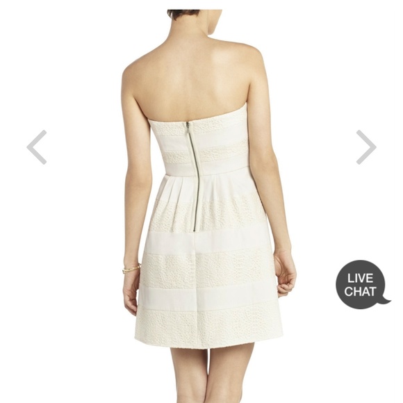 《BCBG 》 Dorothea Strapless Lace Dress - Picture 2 of 5